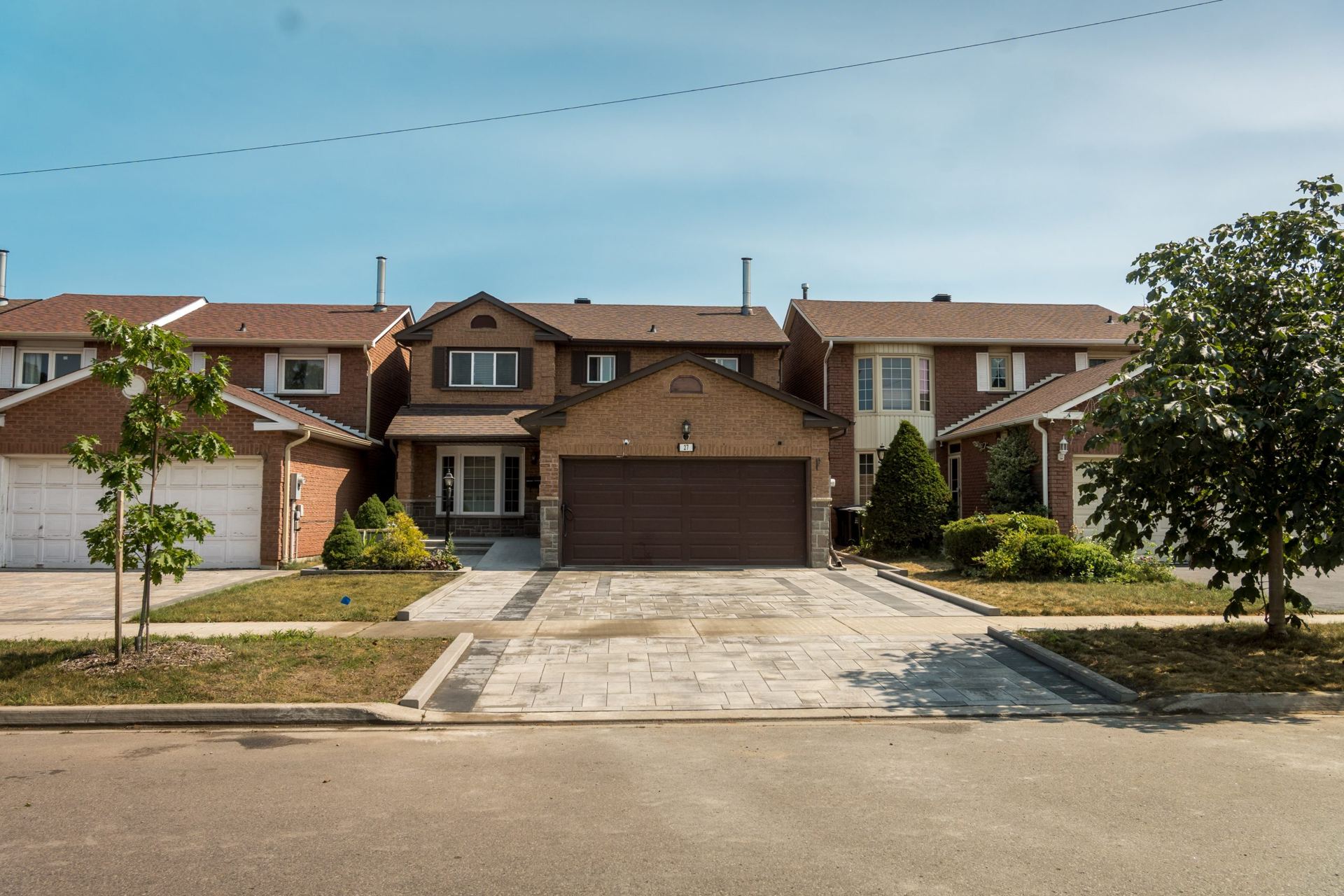 Finished driveway on a GTA street