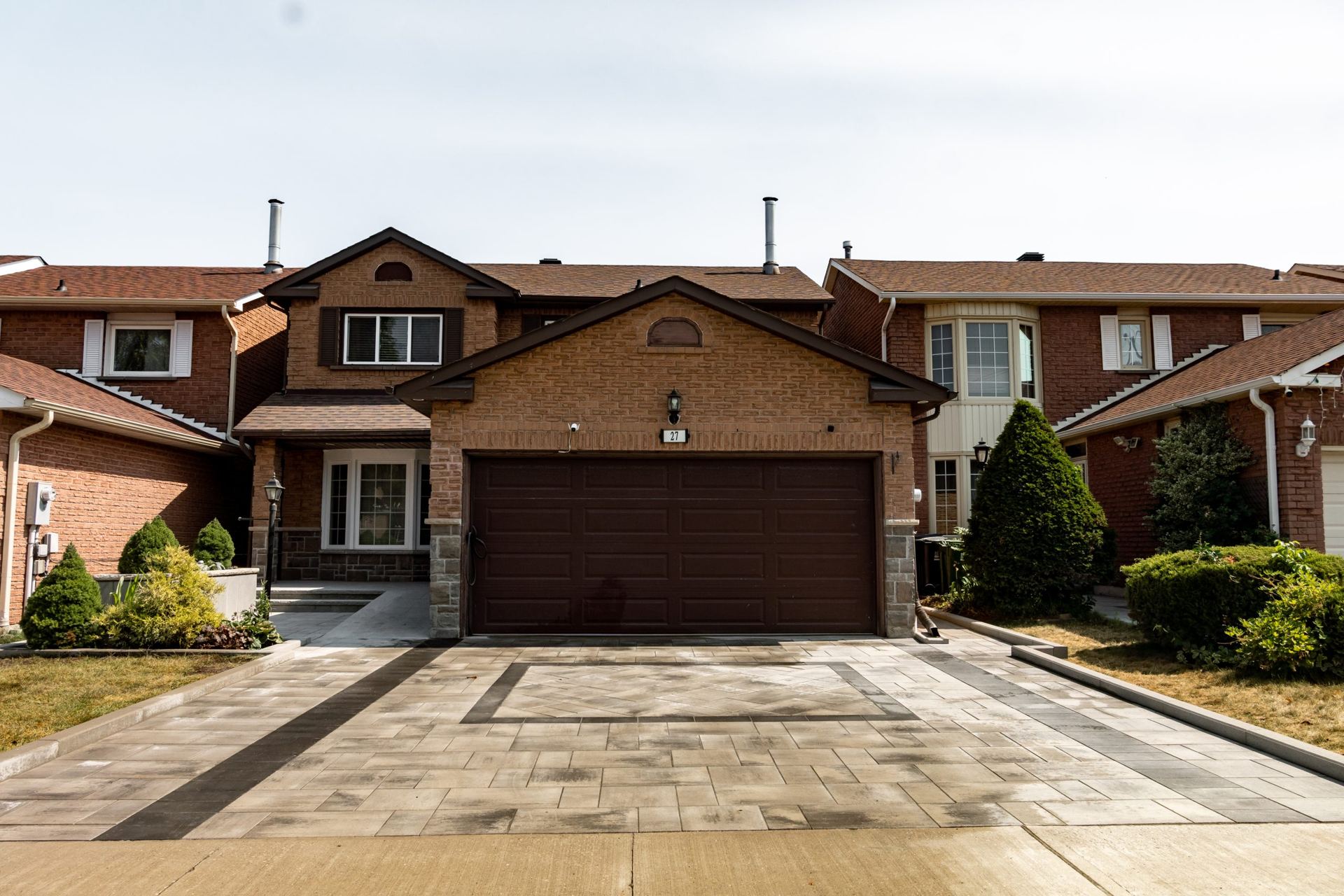 Finished interlock driveway